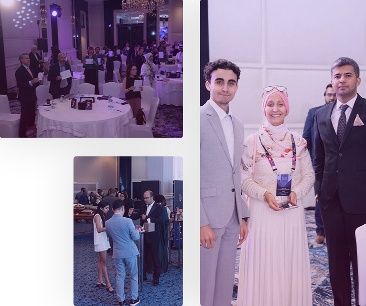 Conference networking and award moments